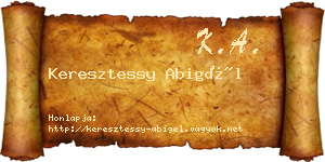 Keresztessy Abigél névjegykártya